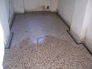 Terrazzo in Kombination mit Fußbodenheizung. Ein Beispiel der Fussbodengestaltung.