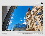 2018, Februar - Stadthöfe Hamburg, historische Fassadenfläche, abbeizen, reinigen, Neuteile und Vierungen aus Granit, Muschelkalk